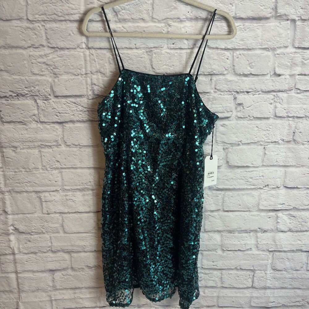 Leith NWT Y2K Sequin Slip Homecoming  Cocktail Party Dress Size Large